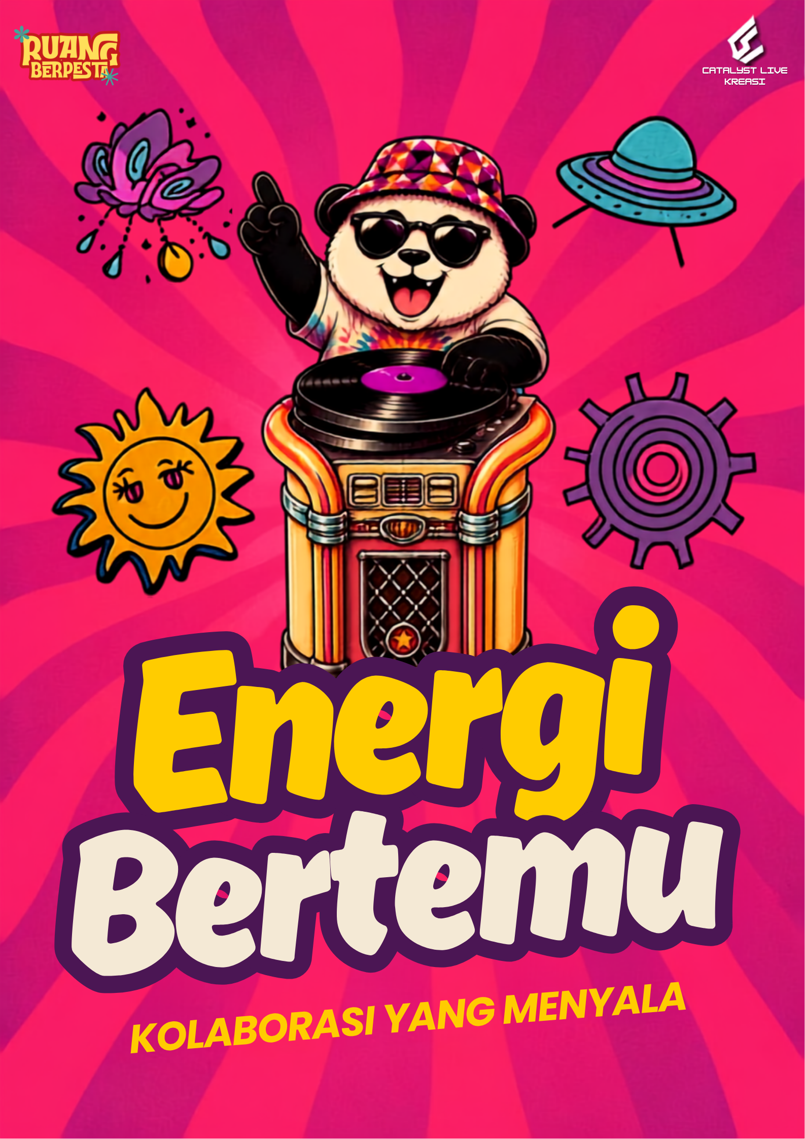 Poster Energi Bertemu, kolaborasi yang menyala