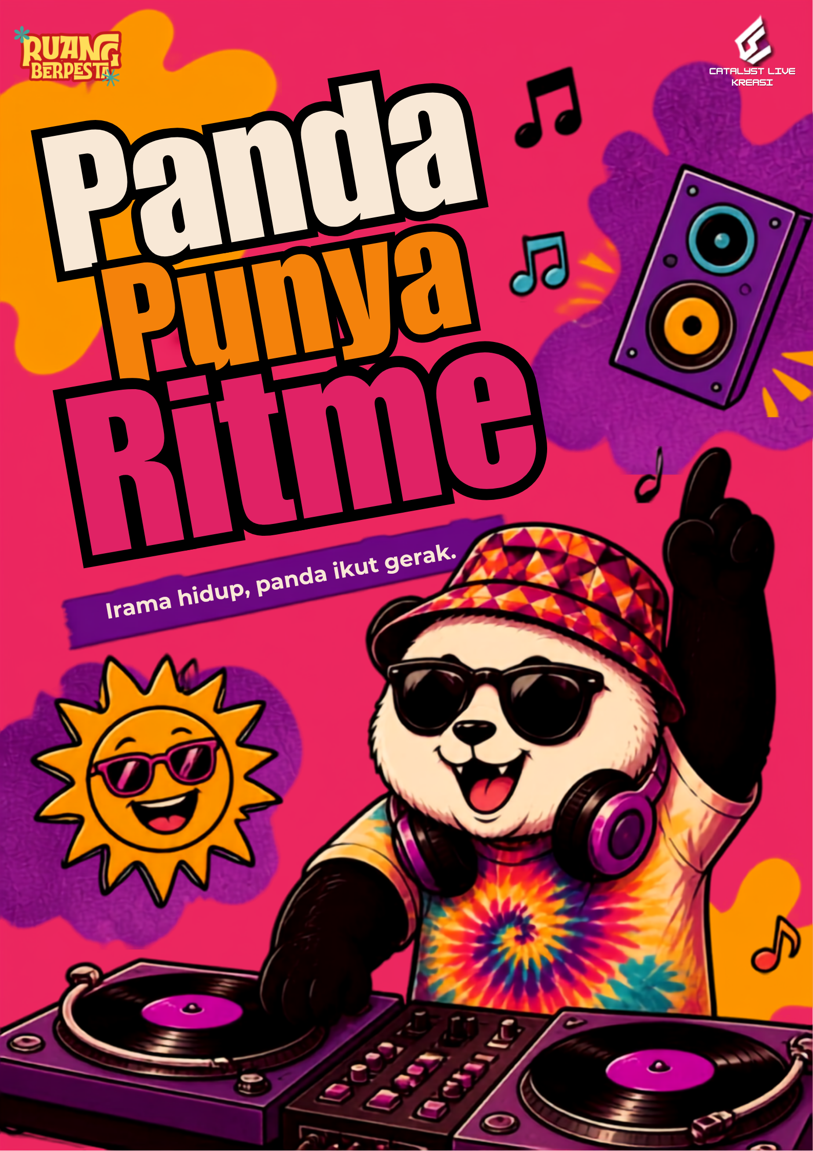 Poster Panda Punya Ritme