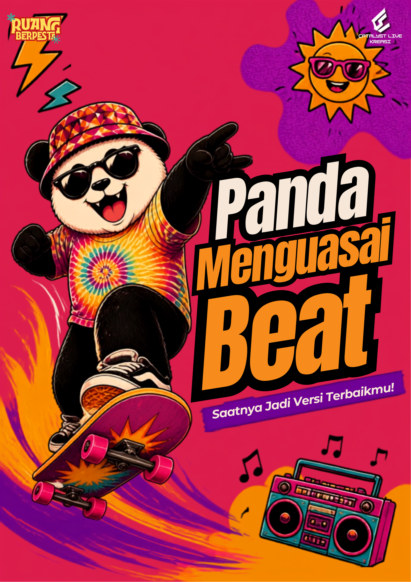 Poster Panda Menguasai Beat